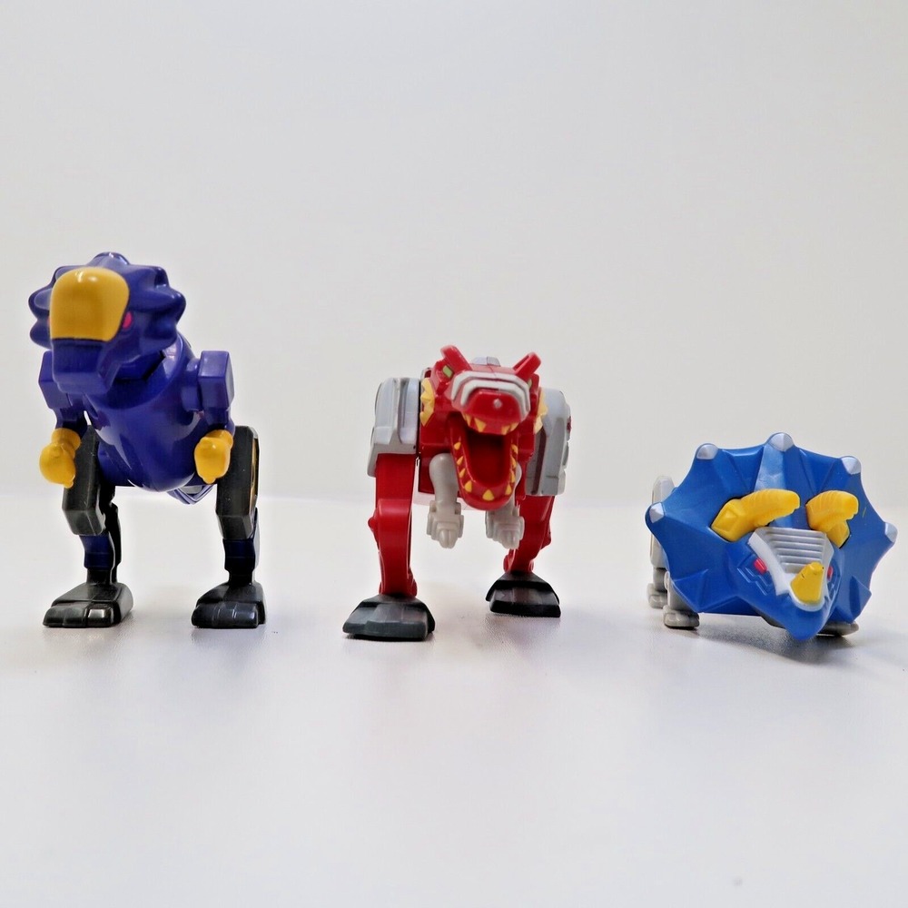 Mcdonalds Power Rangers Dino Thunder Zord Action Figurem Lot of 3